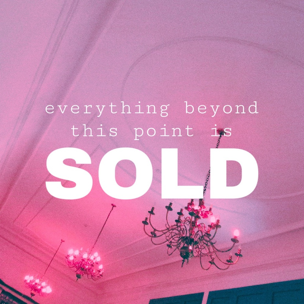 SOLD ITEMS BELOW